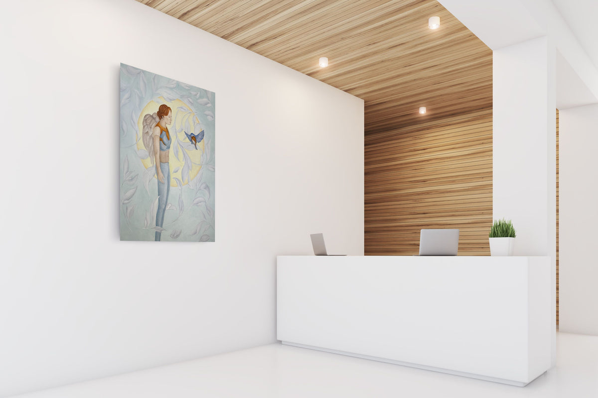 Bluebird, Original Painting by Mel Ahlborn